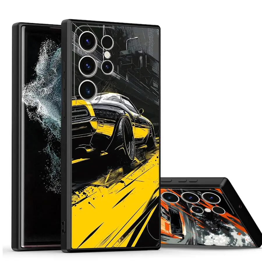 JDM Sport COOL Car Case for Samsung Galaxy S26 S21 FE S10 S9 S23 S24 Plus S20 S25 Ultra Note 20 Ultra 8 9 10 Funda Phone Cover view 5