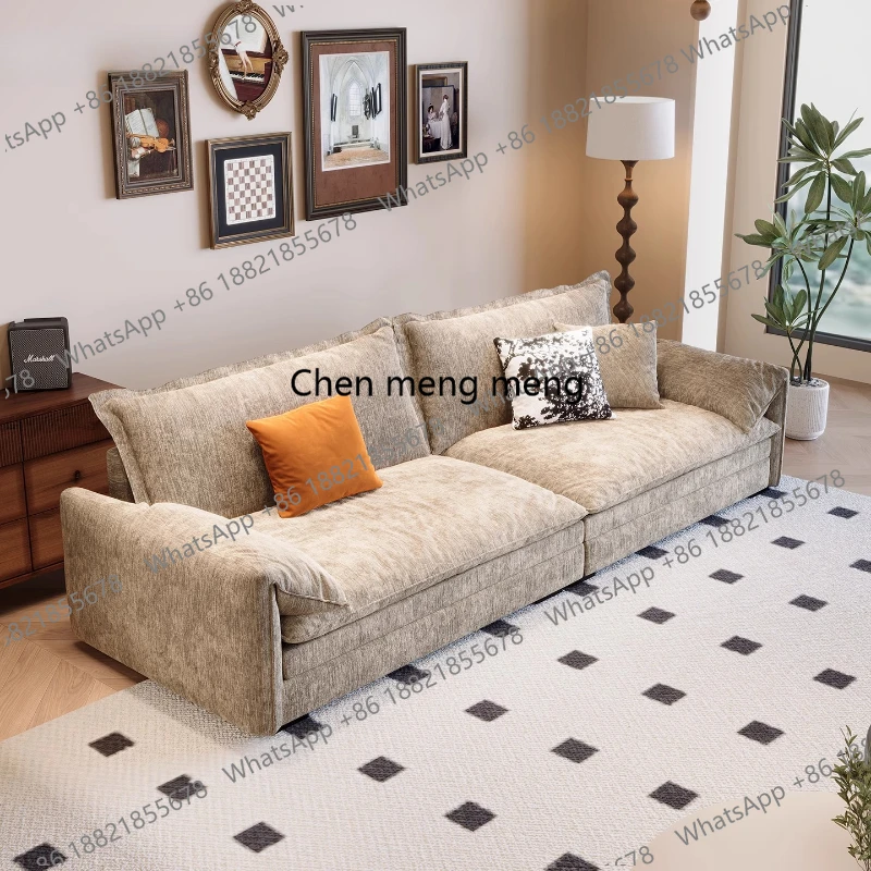 Straight Row Fabric Sofa Straight Row Cat Scratch Cloth Recliner Armchair Sofa Luxury Lazy Living Room Furniture For Home