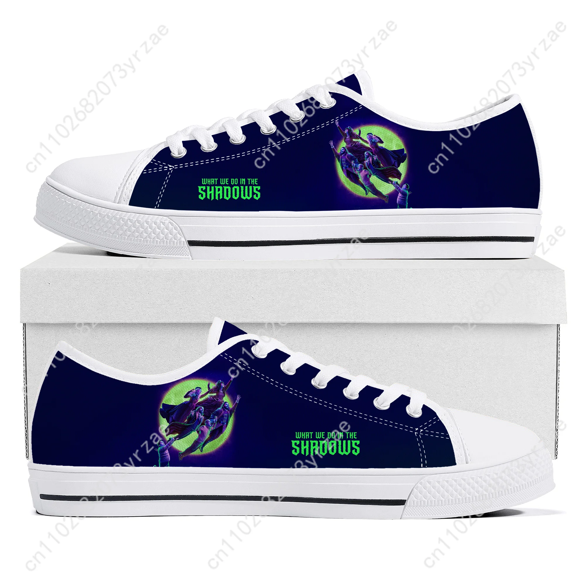 

What We Do in The Shadows Low Top High Quality Sneaker Mens Womens Teenager Canvas Sneaker Casual Shoes Patterns Customize Shoes