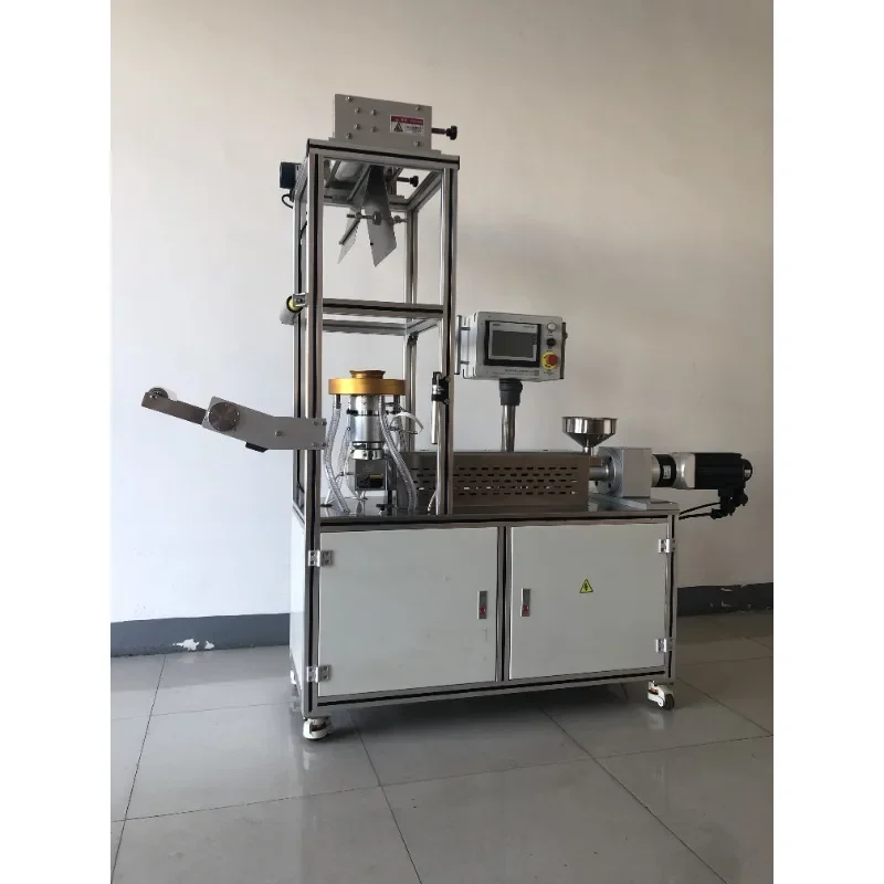 Mini Blown Film Extrusion Machine for Lab Hot Laboratory with Computer Control System Plastic Film Making Machine