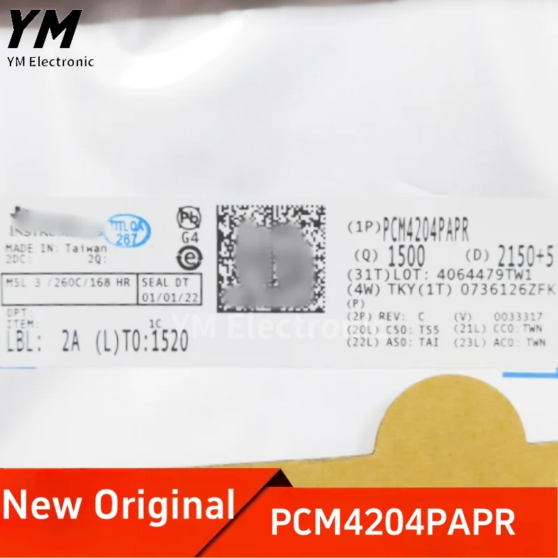 New Original PCM4204PAPR PCM4204 HTQFP64 4-channel 118dB audio ADC chip