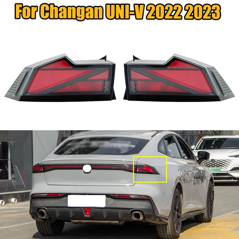 Outer LED Tail Light Assembly Rear Brake Lights Reverse Lights Carturn Signal Lamp For Changan UNI-V 2022 2023 Car Accessories