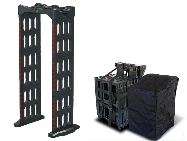 Wholesale price portable arched metal detection security gate walk through metal detector for outdoor event