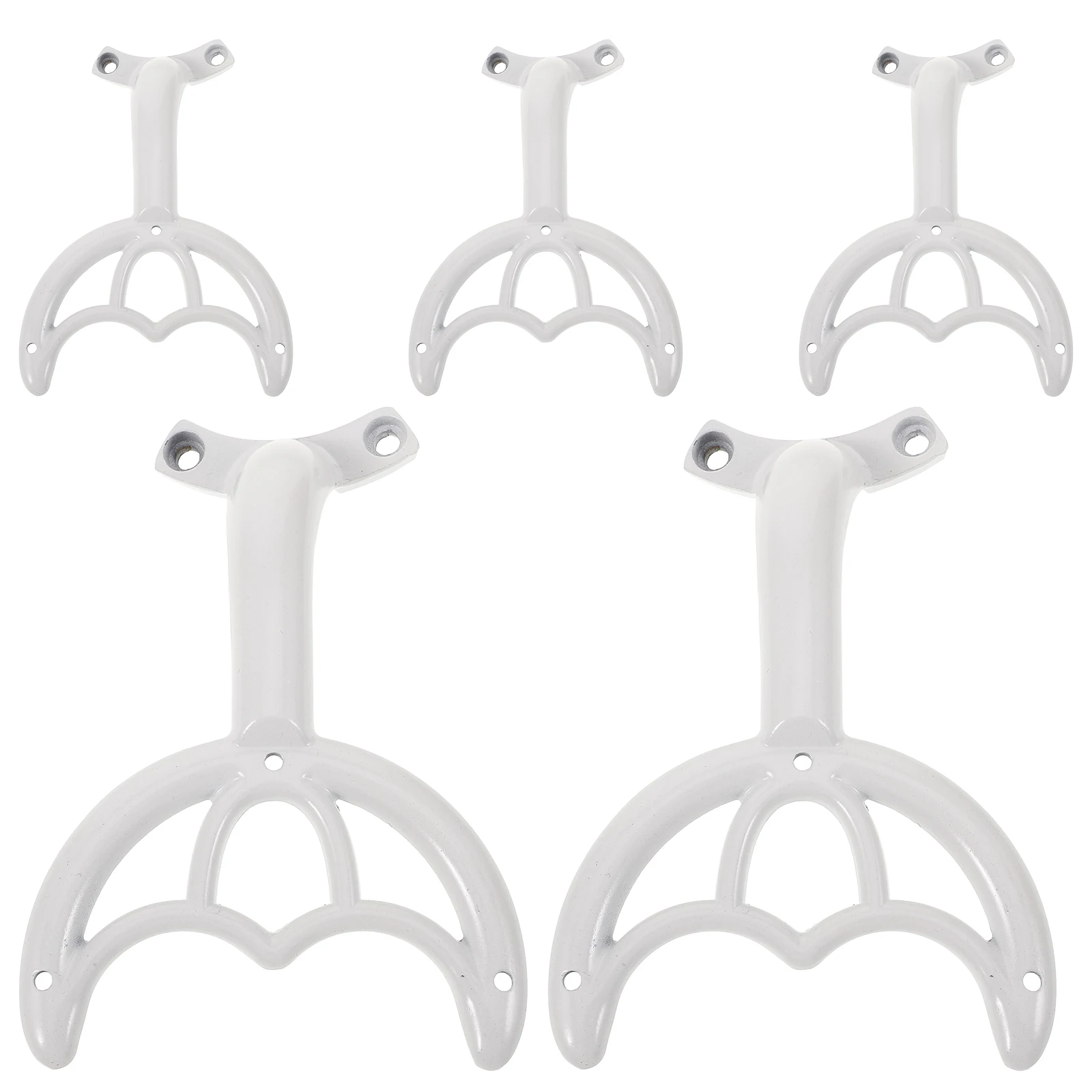 

5 Pcs Fan Blade Support Arms White Metal Replacement Ceiling Fan Bracket Mount Design Easy Install Home Hotel