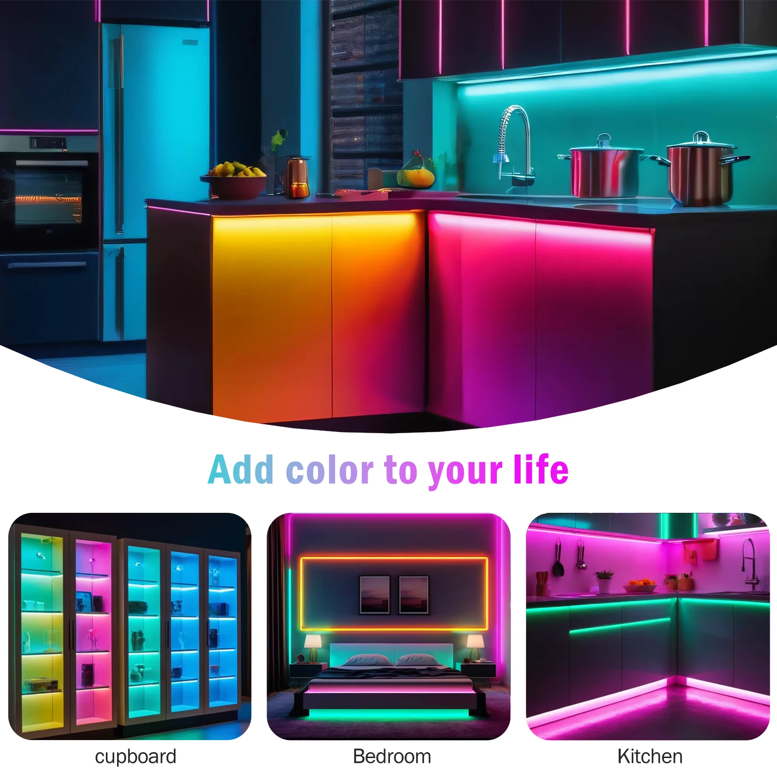 RGBWW RGBW COB LED Strip Light 24V 784LEDs/m Smart Bluetooth EU/UK/US/AU Plug Kit Flexible Adhesive RGB Tape Bar Room Decoration