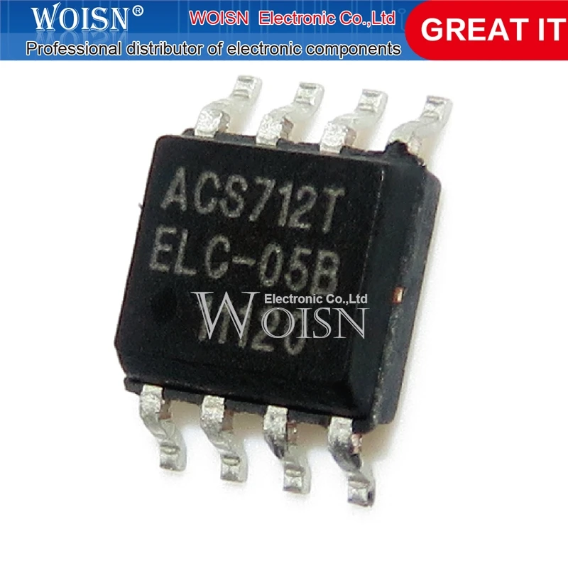 10PCS ACS712ELCTR-05B-T ACS712ELC ACS712 SOP-8