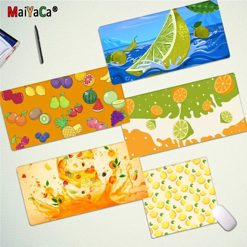 Cartoon Fruit Mousepad New Rubber Mouse Durable Desktop Mousepad Size For Game Keyboard Pad For Gamer