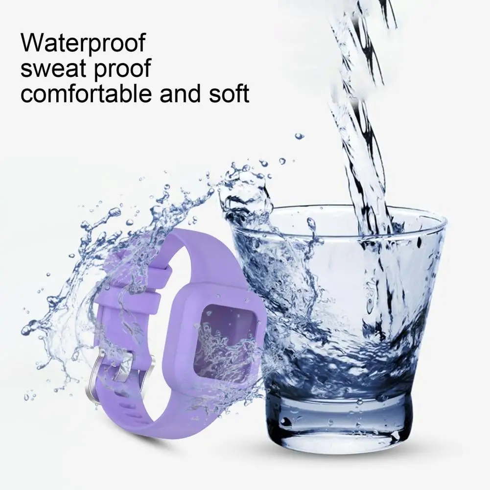 

One-piece Watch Band Soft Silicone Wrist Bracelet Strap Watchband Replacement Bracelet Sport For-Garmin Fit JR3/Vivofit Jr.3
