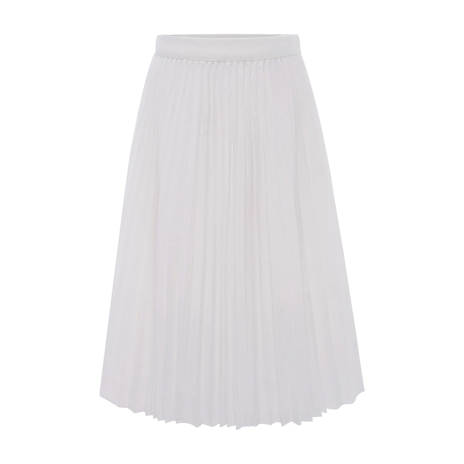 

Kids Girls Maxi Skirt High Waist Elastic Waist Solid Color A-line Pleated Skirts with Lining for Birthday Party Holiday Beach