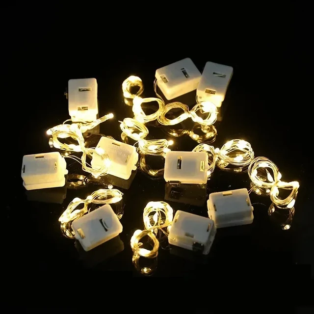 20 Pack String Fairy Lights 30Led 3M Silver Copper Wire Battery Powered Decorations Lights For Wedding Party Christmas Decor 6
