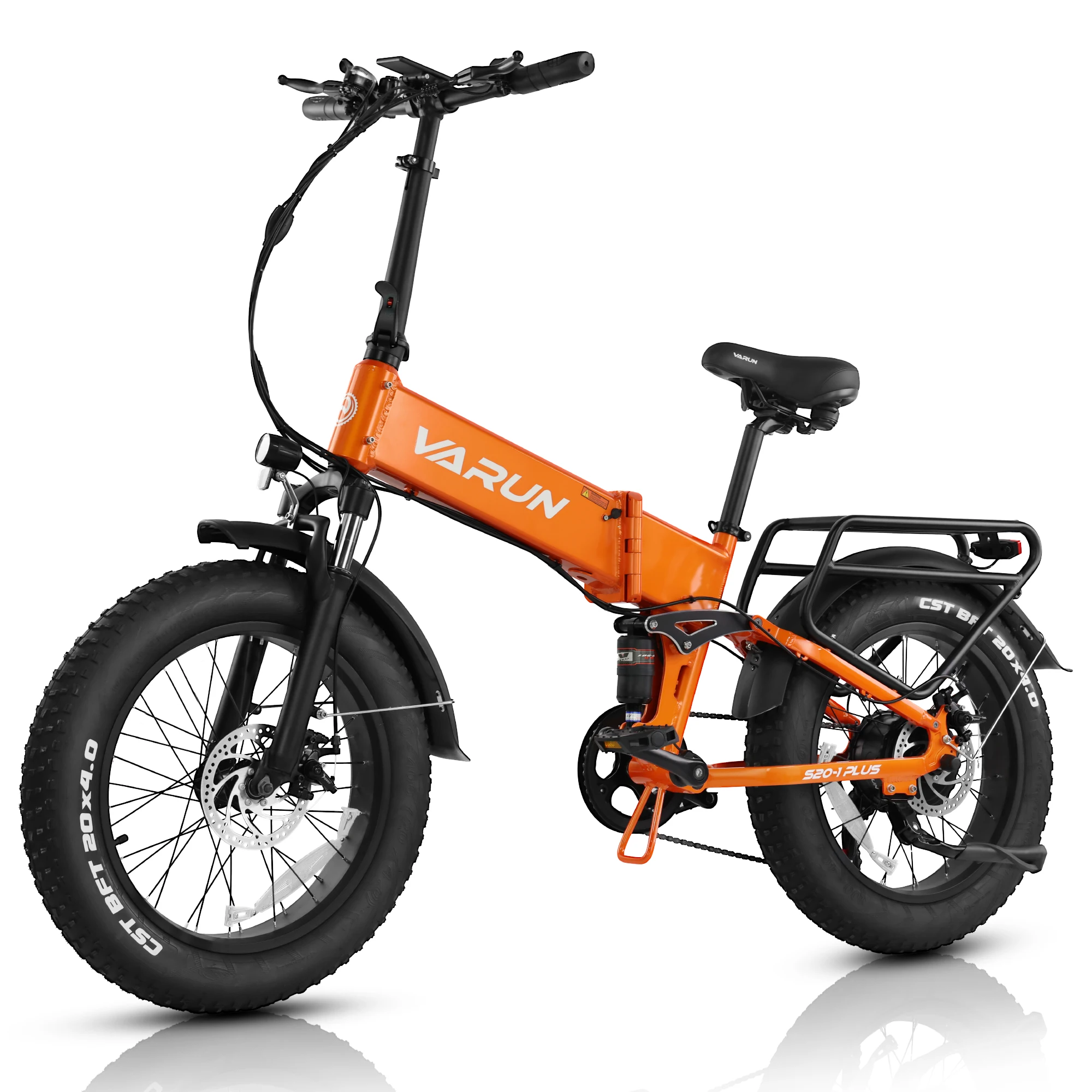 

Varun S20-1 Plus Adult Electric Bike, 750W Peak Power, 48V 13Ah Battery, 26“x4.0 Fat Tire Ebike, 25MPH, UL 2849, 1 Year Warranty