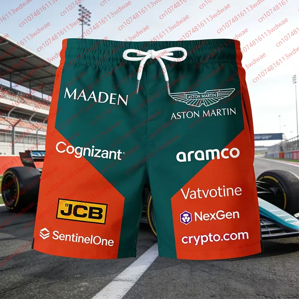 

2026 Aston Martin Shorts Motorcycle Summer Racing Shorts Edition Training uniform Fernando Alonso 14 Kit Quick-drying Fan Short