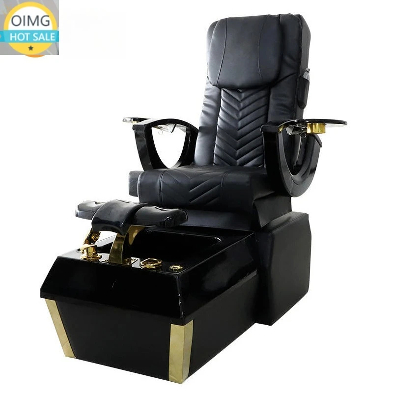 Luxury Cross-border Black Beauty Salon Dedicated Sofa Multi-motor Massage Pedicure Chair Children Available