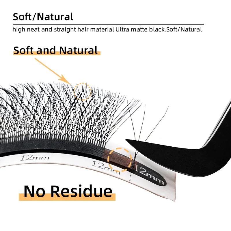 الحب Lashes-3D ث على شكل رمش تمديد ، C D حليقة ، مراوح حجم ما قبل الصنع ، ث نمط جلدة ، الطبيعية الفردية المنك جلدة