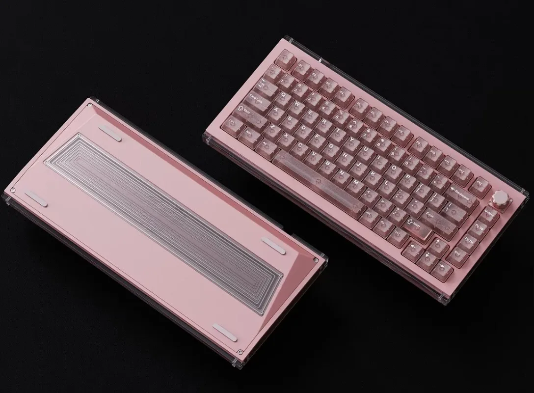 A75Master Champagne Pink Mechanical Keyboard-Magnetic QIAN SWITCH 8000Hz RGB Backlit Hall Smart Chip Gen-2 Gaming