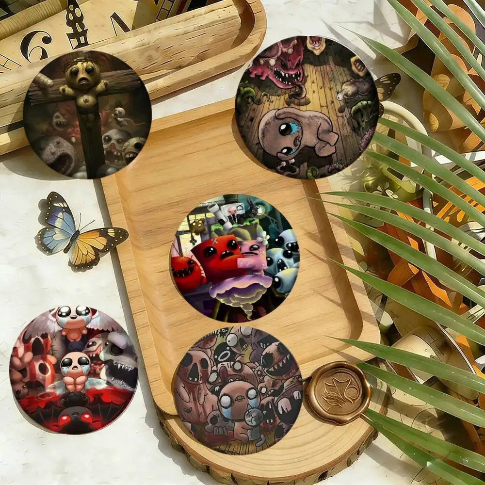 Binding Of Isaac Badges 25 32 44 58 75 Mm Round Cosplay Pin Bag Decor Fans Collect Friends Gifts Brooch Souvenir
