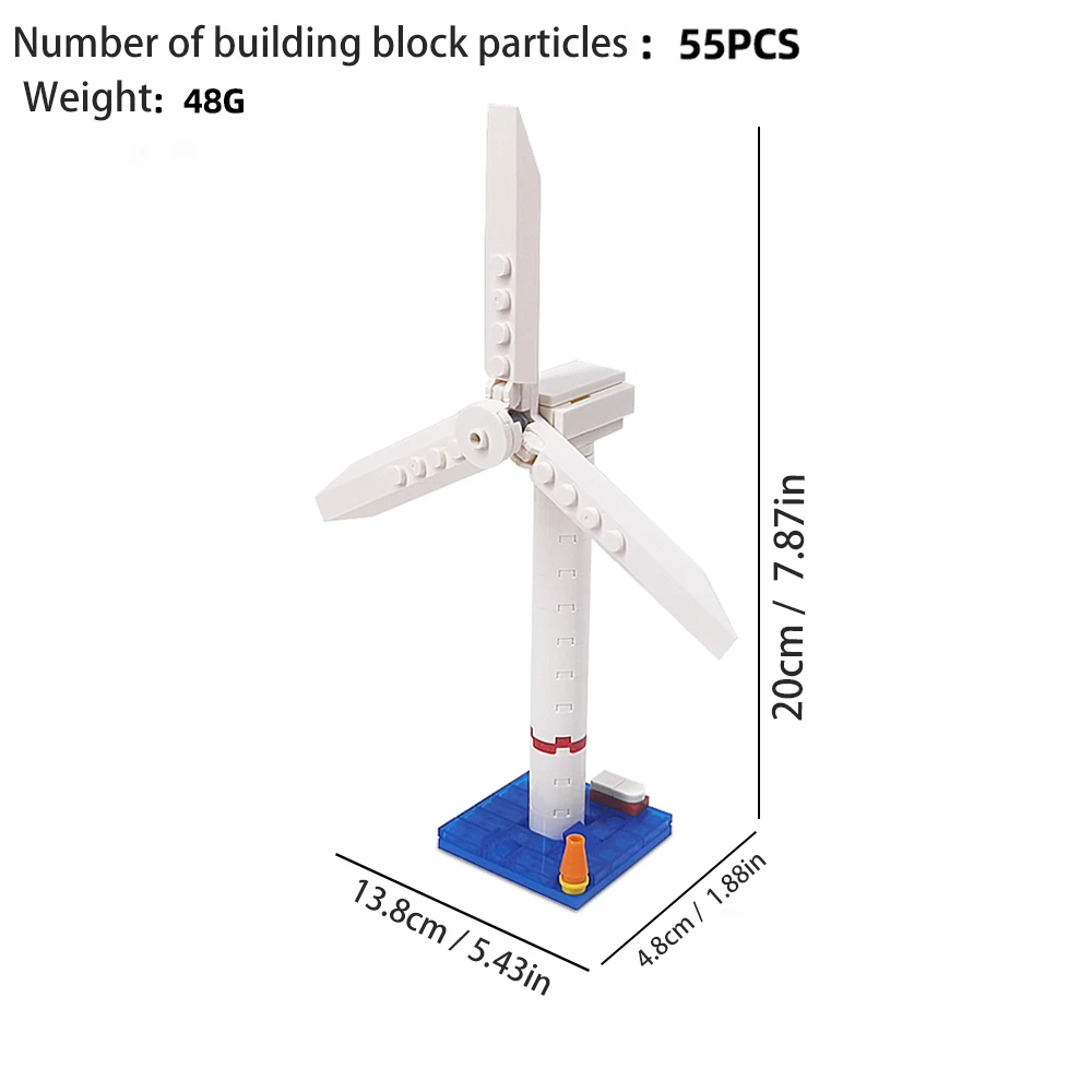 Windmill Building Blocks MOC Model Forest Scene Creative Educational Toy DIY Kids building blocks Christmas and Halloween