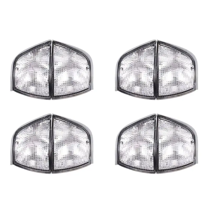 8X Clear Lens Car Front Corner Lamps Turn Signal Light Sidelights For BMW E36 3-Series 1992-1998-A08Q