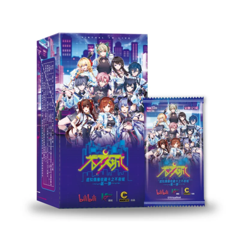 

Card Fun Genuine Virtual Idol Cards Series1 Sleepless City Asa Nanami Collectible Cards Anime Peripheral Toys Surprise Gifts