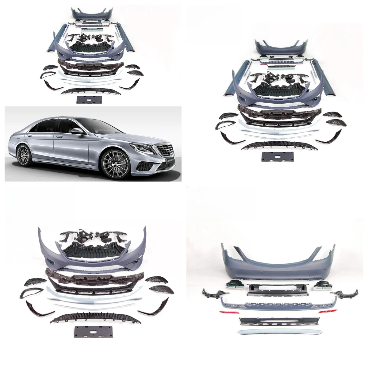 

STLF2014y~2017y S Class W222 S350 S400 S500 to S63 Style PP Car Body Parts for S Class W222 S63 a Style Body Kits Front Bumpers