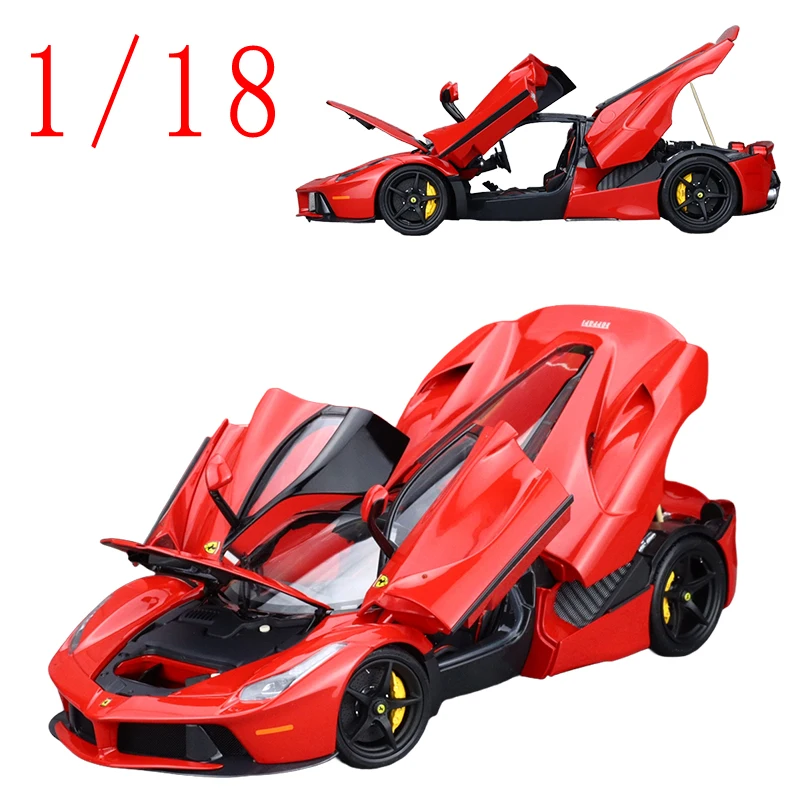 โมเดลรถเหล็กหล่อ BBR Diecast ขนาด 1/18 รุ่น LaFerrari ของเล่นรถเฟอร์รารี่แบบเปิดได้เต็มรูปแบบ ของเล่นสำหรับเด็กผู้ชาย ของแท้พร้อมกล่อง