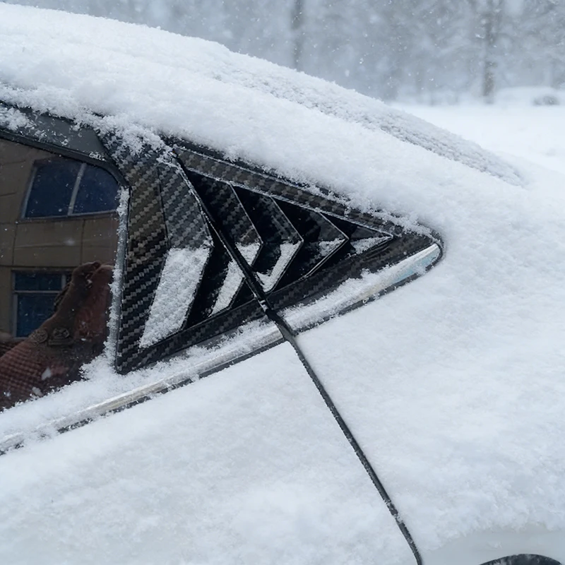 

Car Styling For Hyundai Elantra Avante Sedan 2011-2015 Rear Window Shutter Louver Vent Cover Trim Decorative Auto Accessories