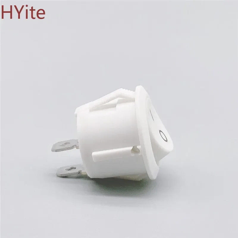 Red Black White ON/OFF Round Rocker Toggle Switch 6A/250VAC 10A 125VAC Plastic Push Button Switch
