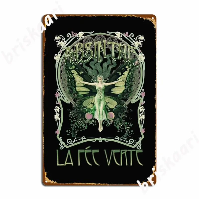 Absinthe Classic Poster Metal Plaque Club Party Custom Party Plates Tin Sign Posters