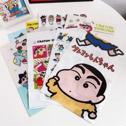 New Cartoon Crayon Shin-Chan L-Shaped Folder A4 Document Bag Exam Paper Storage Folder and Stationery Organization Gift Toys