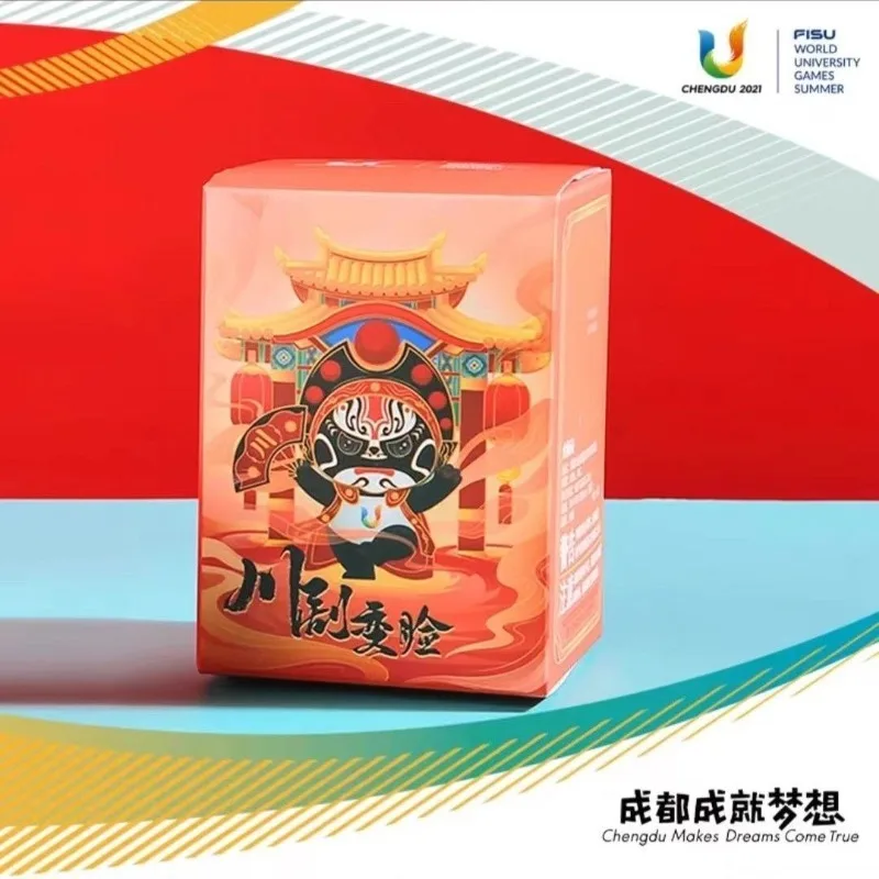 Chengdu Universiade Sichuan Opera Face Changing Rongbao Figurine Ornament Collectible Decoration Birthday Gift Men Women Kids