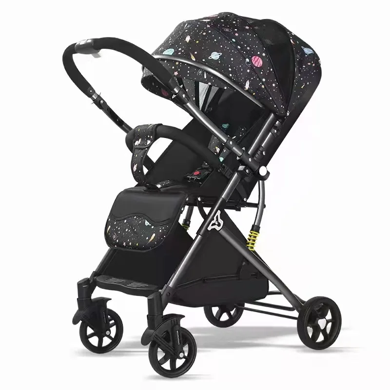 

Baby Strollers Can Sit Lie Down Fold Easily Simple Baby Umbrella Carts Portable Newborn Children's Carts