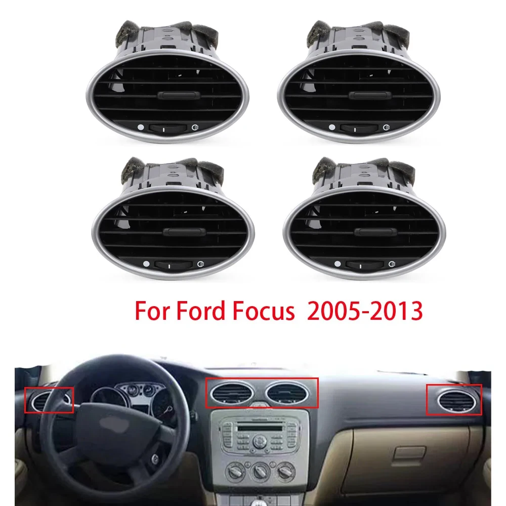 

For Ford Focus MK2 2005-2013 4M51-A014L21-AD Front Dash Center Air Conditioning Outlet Vent Grille Assy 4M51A014L21AD