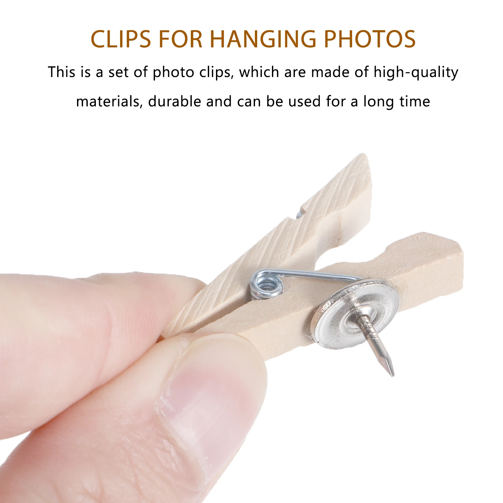 

50pcs 3.5Cm Photo Clips Vintage Style Picture Holders Hanging Photos Cards Decorative Home Clips For Hanging Photos Accessories