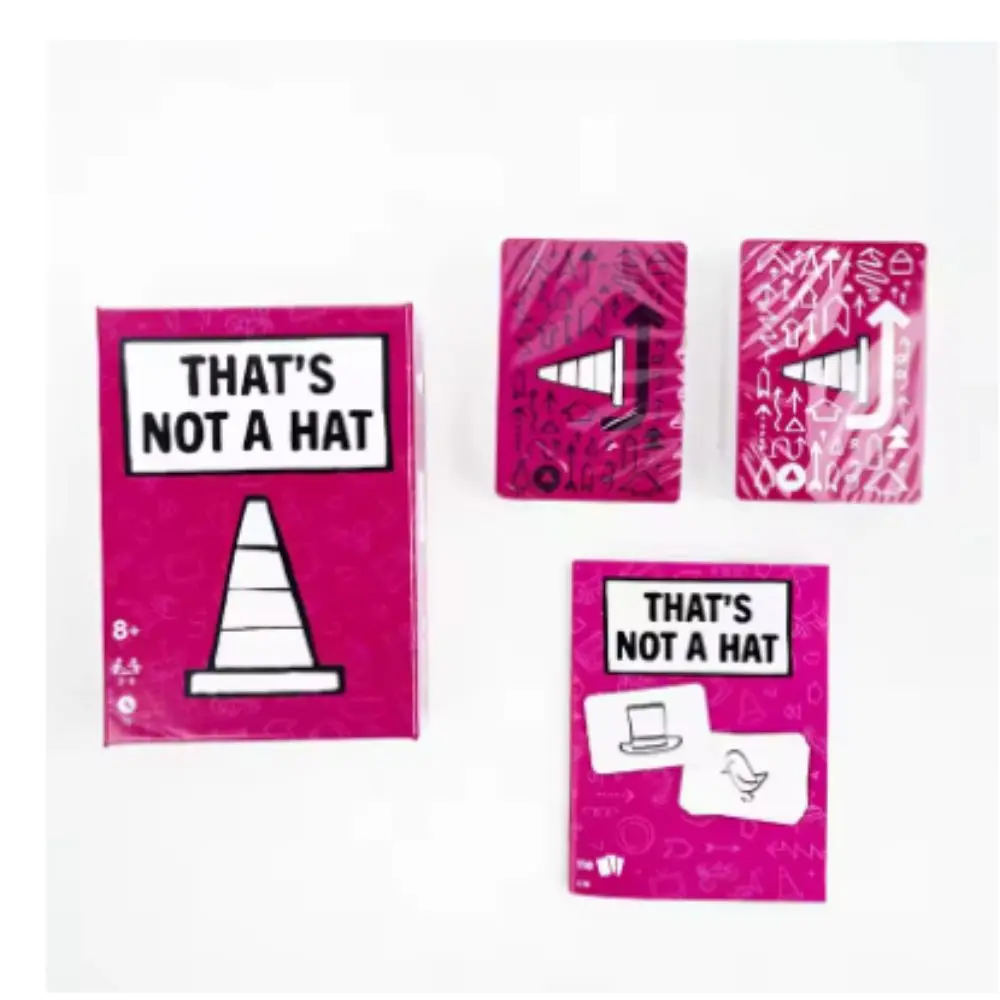 ชุดเกมปาร์ตี้สนุกๆ ที่ไม่ใช่หมวก เกมกระดานยอดนิยมพร้อมชุดไพ่พื้นฐานแบบขยาย