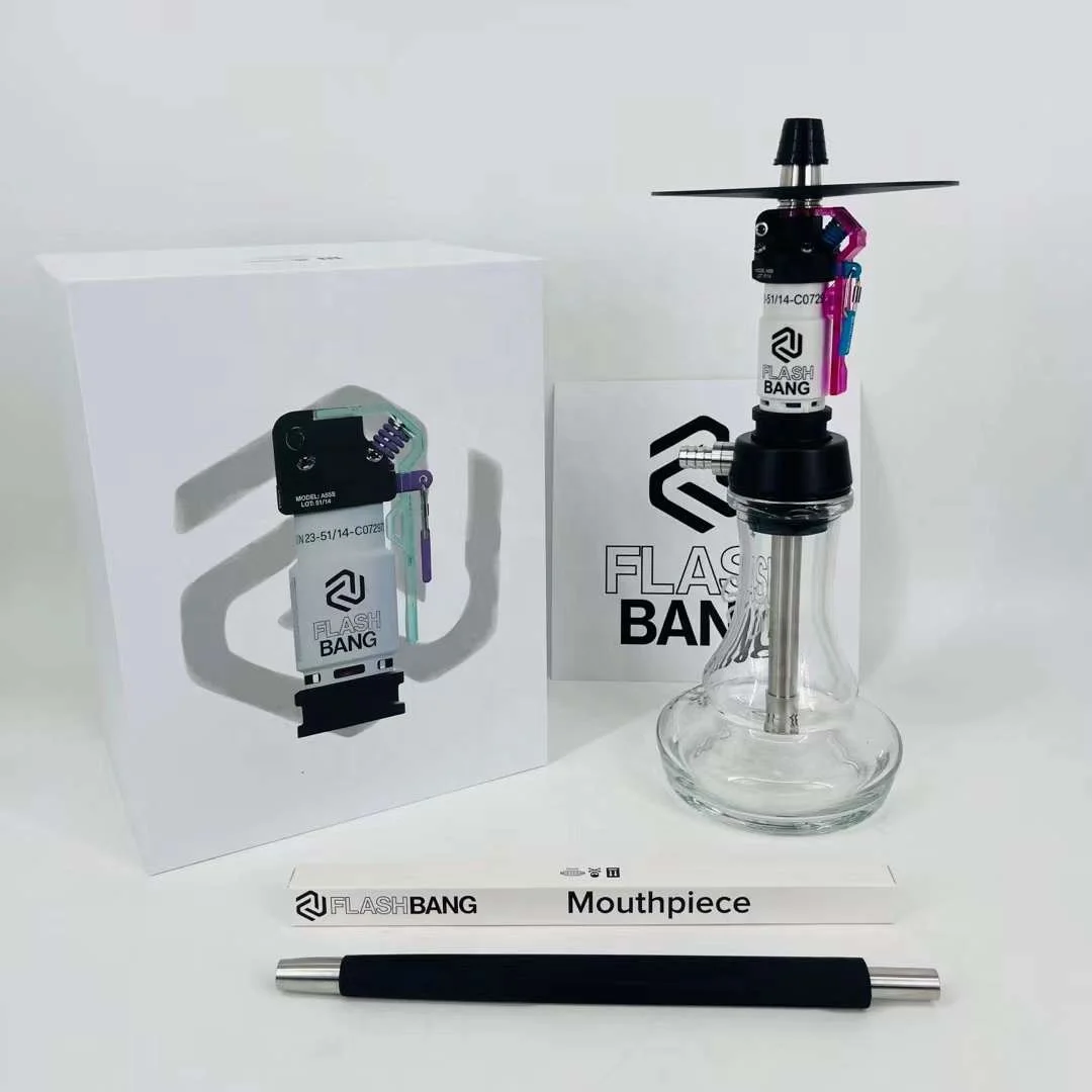 Factory directly selling Stainless Steel Hookah flash bang hookahs amotion nargile modern hookah shisha