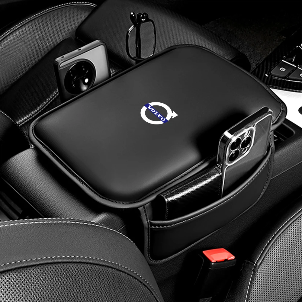

Защитный коврик для центральной консоли автомобиля с карманом, подушка для автоматического подлокотника для Volvo XC90 XC60 C30 T6 S60 C70 XC40 V40 XC70 V70 V60