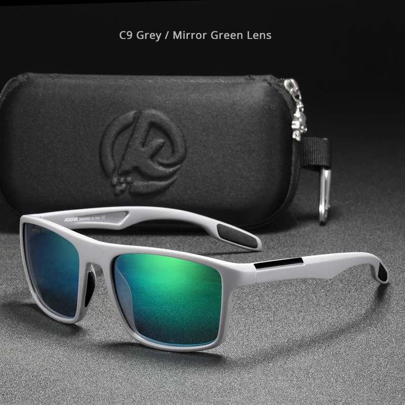 KDEAM Polarisierte, rechteckige Sonnenbrille für Herren, ultraleicht, ideal für den Einsatz im Freien, für lange Tage und verschiedene Lebensstile. – Detail 27