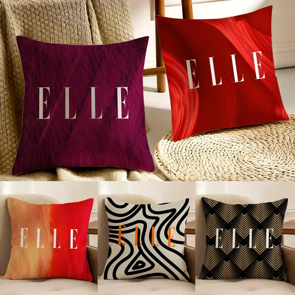 Healthy And confident Style Home E-ELLE Living Cushion Cover Pillowcase Anti-dustmite living Room Sofa Decor Cushion Room