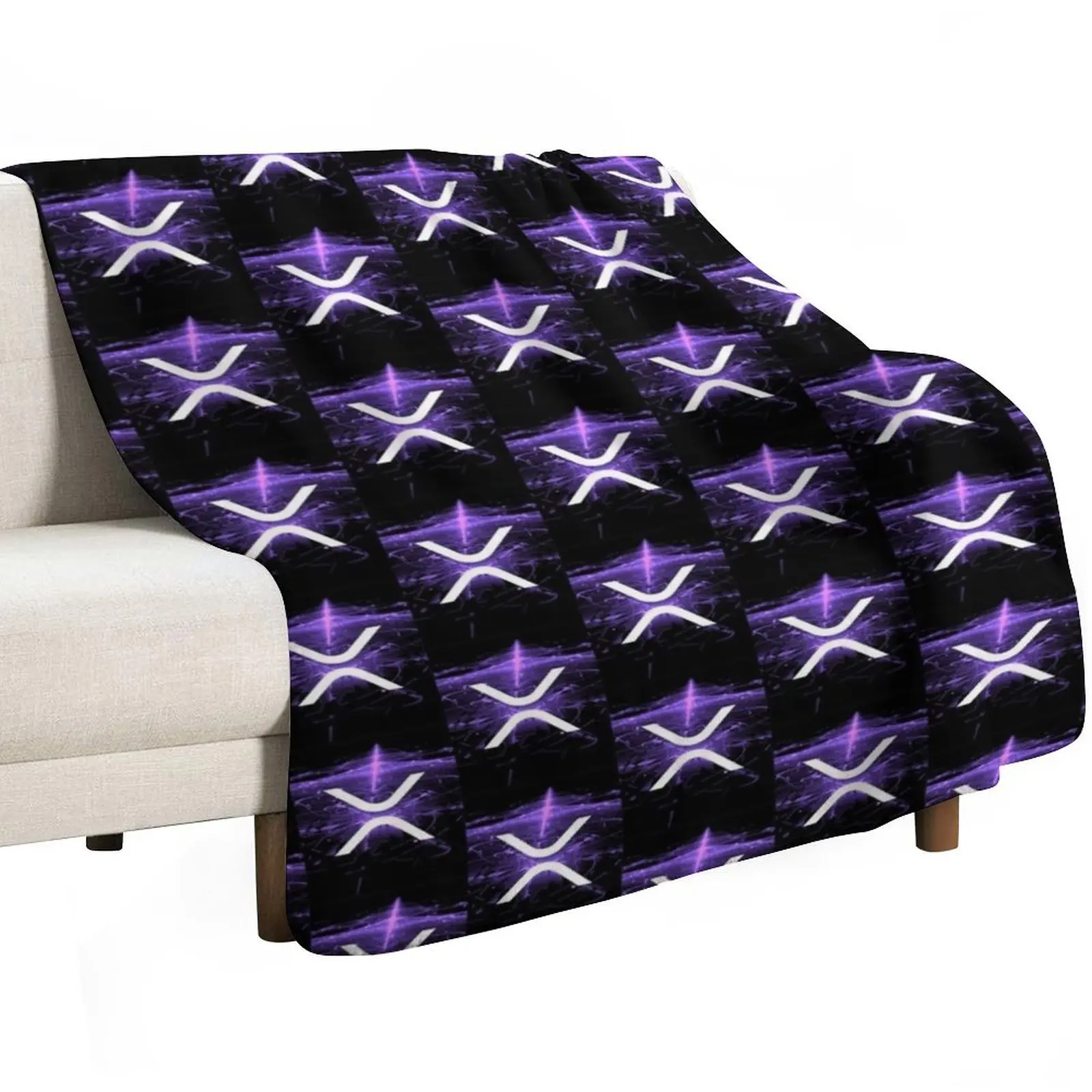 XRP cryptocurrency - XRP V-Neck Classic Throw Blanket Warm Accent Blanket for Living Room Decoration