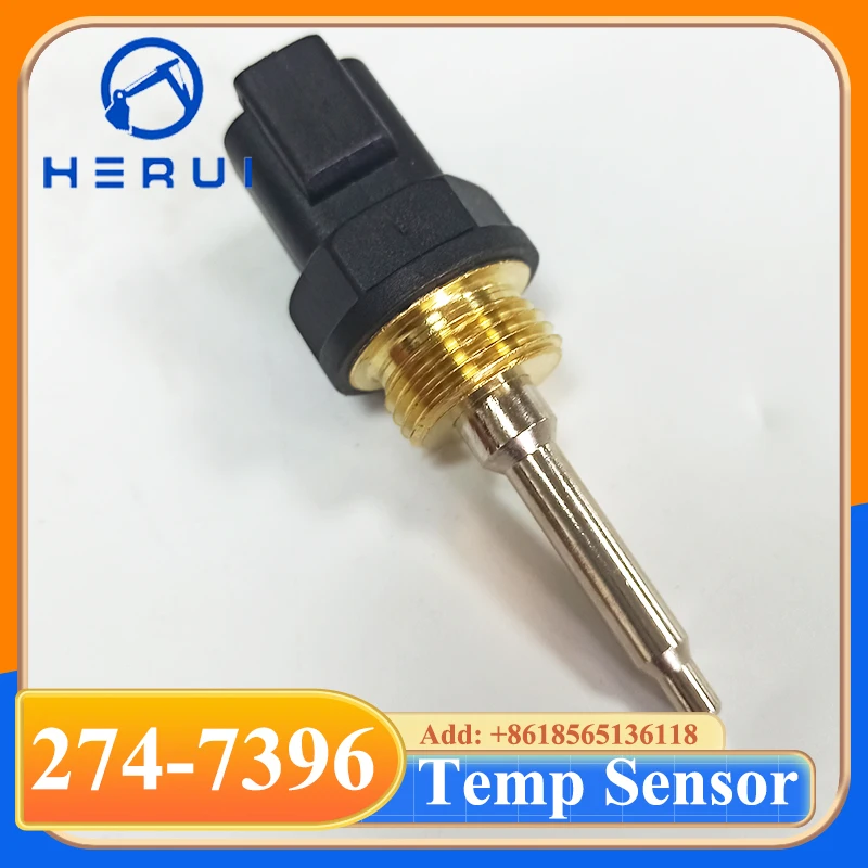 Excavator Spare Parts 2747396 Water Temperature Sensor 274-7396 274-7395 for 627G 637D 637E 637G 657E 657G 826H 836H