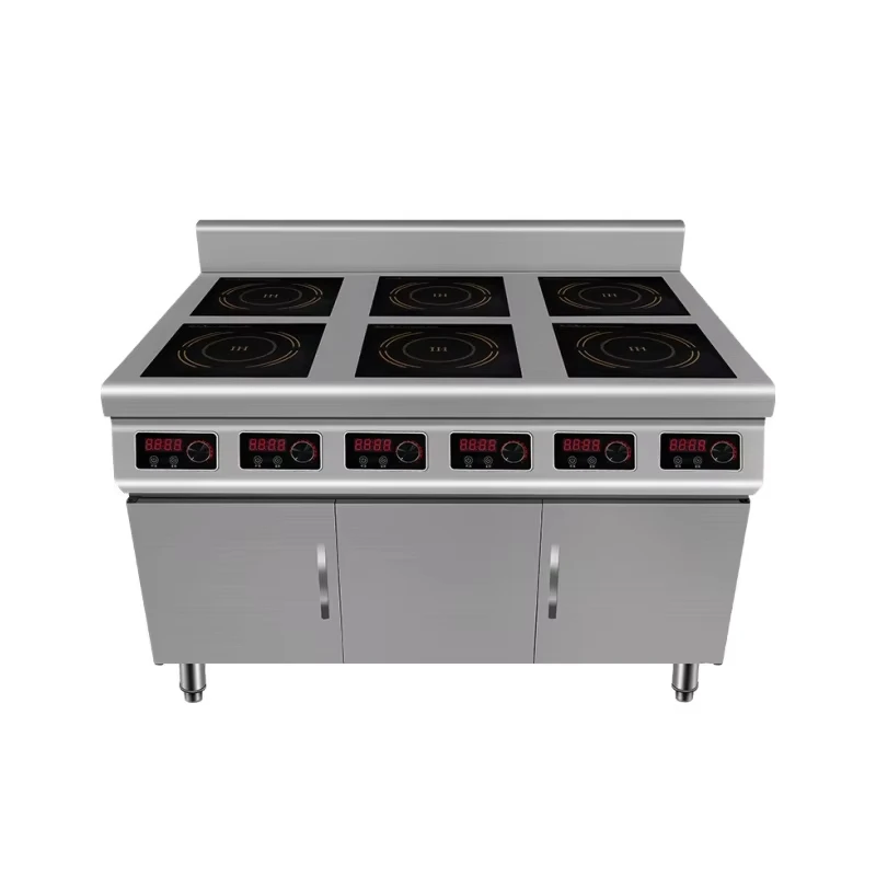 

Commercial electric 6 burner hot plate, induction cooker restaurant, hotel multi-function kitchen cooker