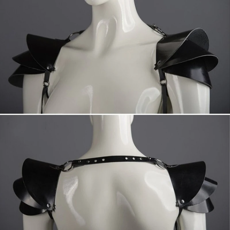 Costume de Cosplay Viking Kokor en Cuir Noir pour Homme et Femme, Armure Médiévale Initiée, Accessoire de la Renaissance, Costumes d'Halloween