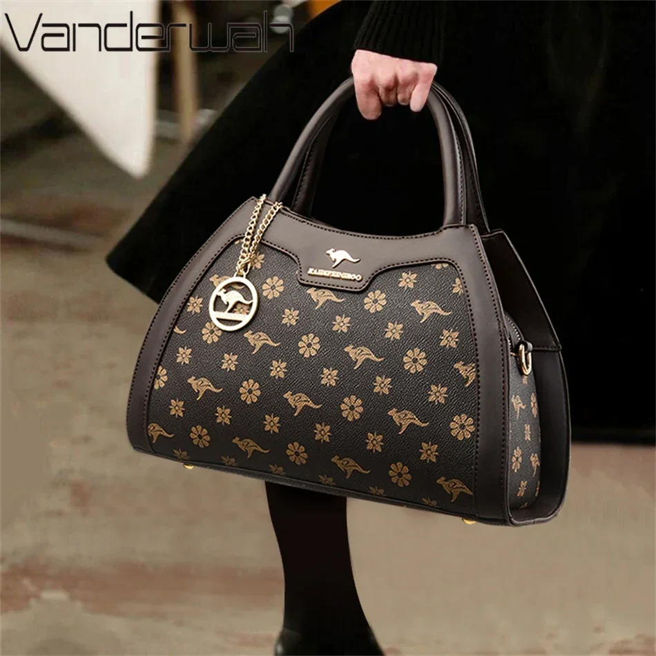 Bolsos cruzados de marca para mujer, carteras de cuero suave de alta calidad, de diseñador de lujo, para hombro, bandolera