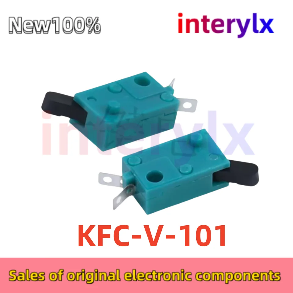 20Pcs/LOt Micro-limit switch Game detection button KFC-V-101 blade switch green LSA-23B two-pin reset
