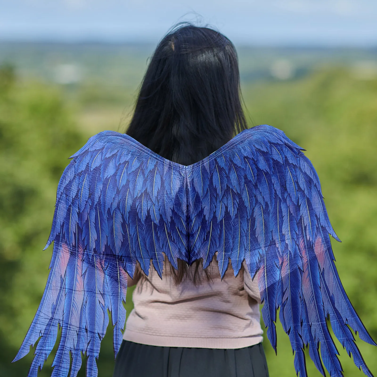 ชุดคอสเพลย์นกฮูก 1 ชุด ประกอบด้วยหน้ากาก ปีก น้ำหนักเบา อุปกรณ์ประกอบฉากสำหรับงานปาร์ตี้ ชุดแฟนซีฮาโลวีน ชุดนกฮูกสำหรับฮาโลวีน อุปกรณ์ฮาโลวีน