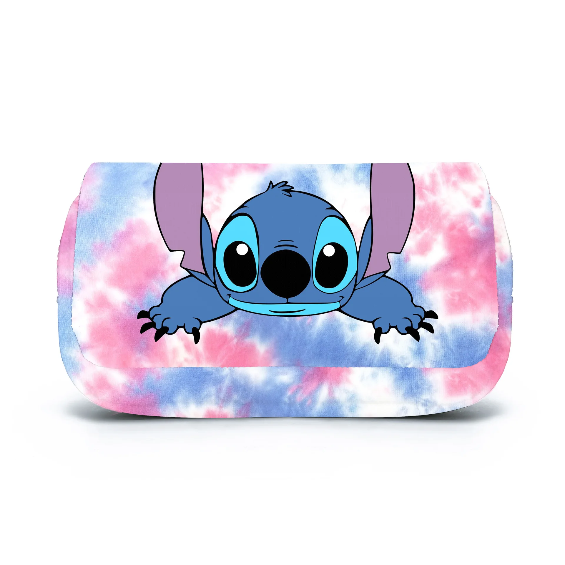 Disney Lilo & Stitch  Large Capacity Pencil Case Kawaii Stitch Print Pen Bag Cartoon Students Storage Bag Stationery Toy Gift