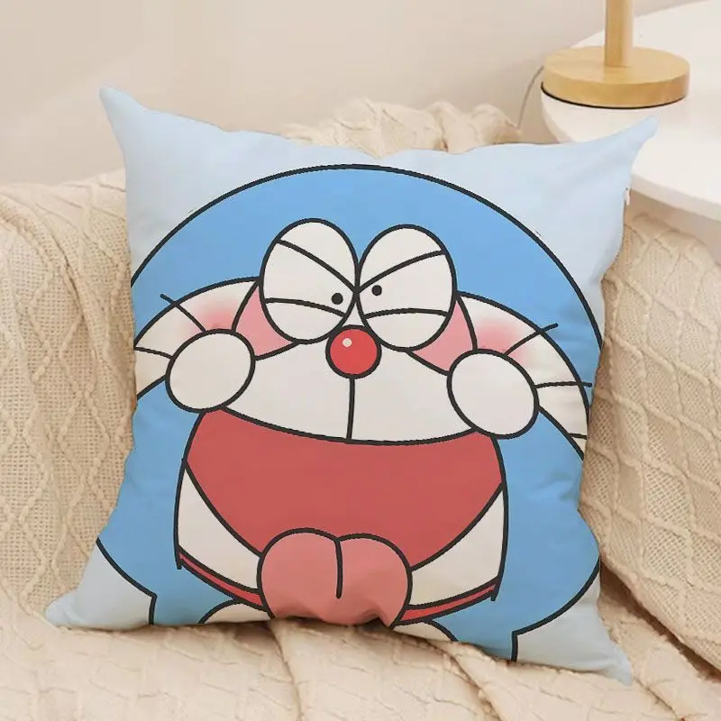 Kawaii Doraemon Pillowcase Resistant To Dirt Reusable Student Dormitory Cartoon Pillowcase Children Room Decoration Pillow Gift