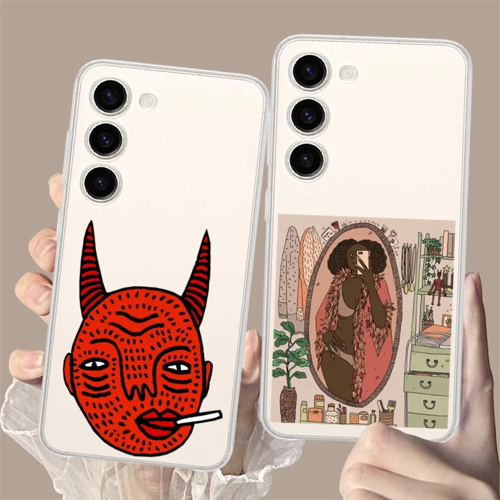 Polly Nor Women Art Phone Case for Samsung Galaxy S8 8S G950F G950 A91 A80 A73 5G A72