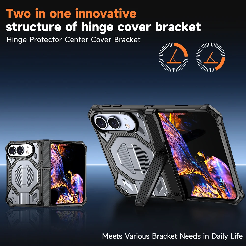 Full Body Magnetic Phone Case With Hinge Protection For TPU PC Cover For IPhone Duo Stylish Colorful Accessories