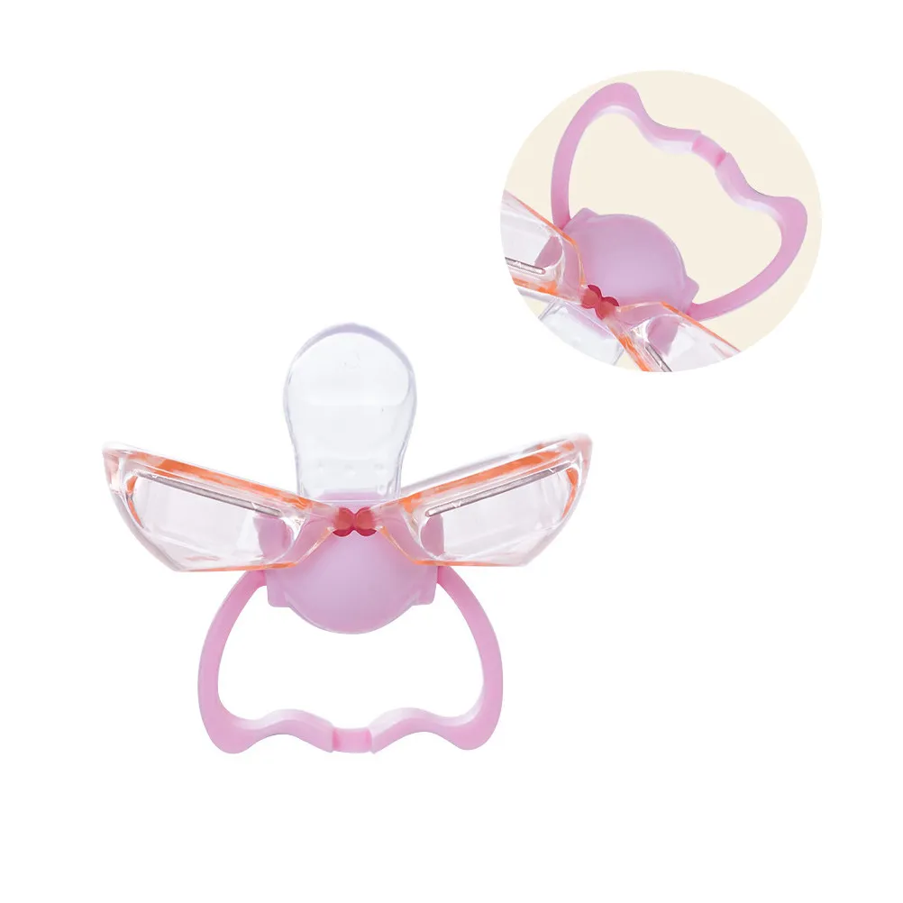 

2Pcs Silicone Baby Soother Pacifier Pink Safe Soft Dummy Nursing Accessory Easy Clean Infant Gift Baby Pacifier